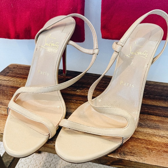 Christian Louboutin Rosalie Leather Sandals - Picture 1 of 5
